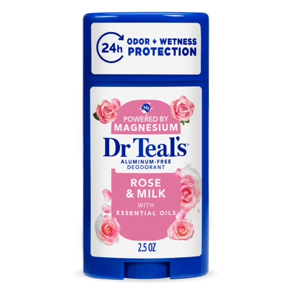 DEO DR TEALS STICK ROSE & MILK